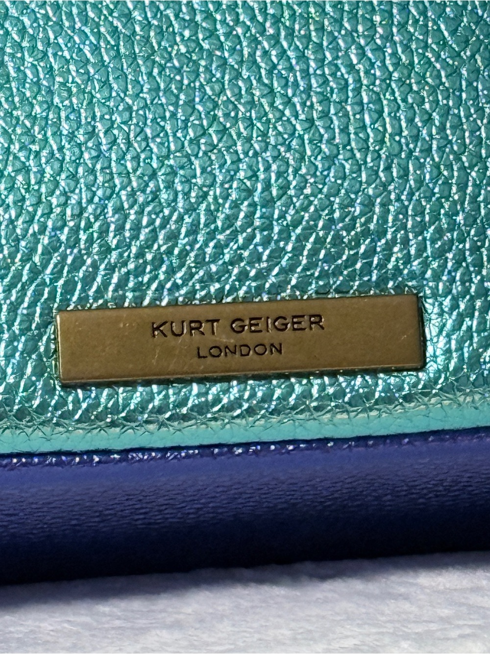 Kurt Geiger Kensington Multicolor Studded Flap Bag with Chain Strap - Picture 5 of 10